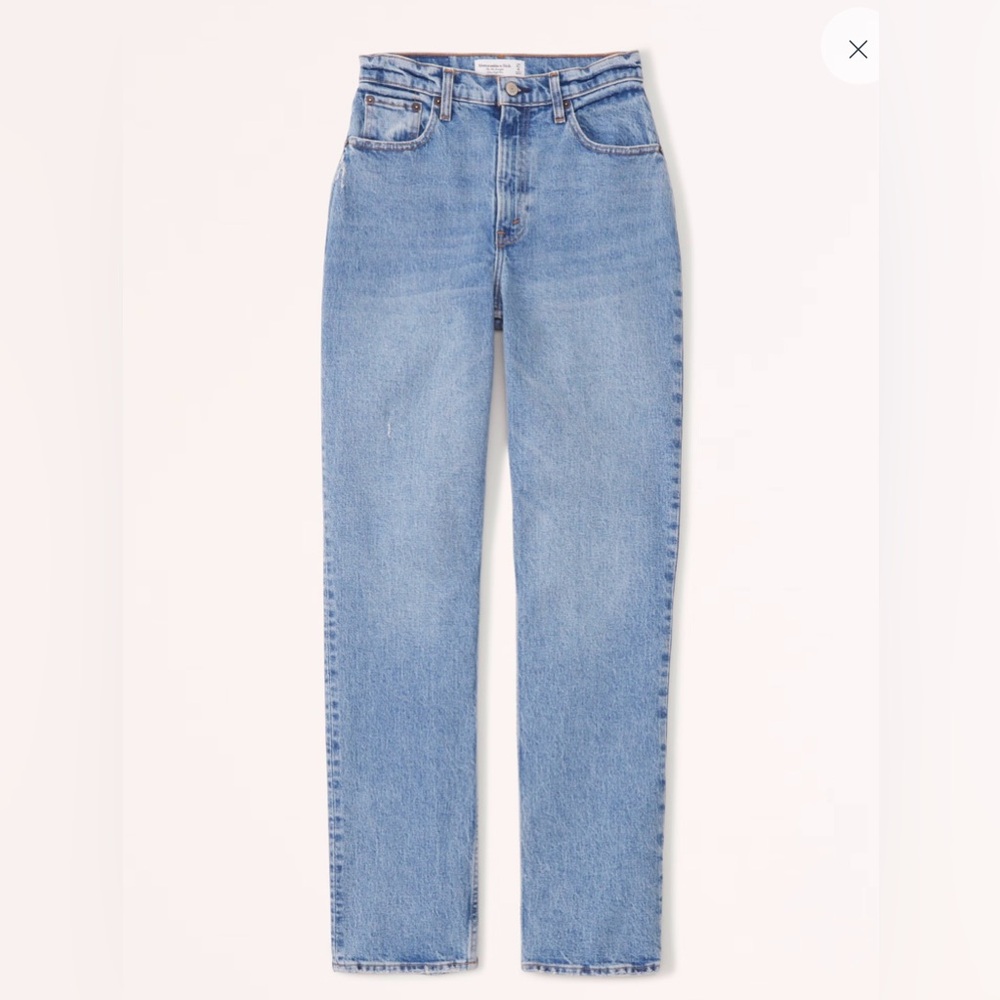 Abercrombie & Fitch Classic Blue Straight Leg Jeans